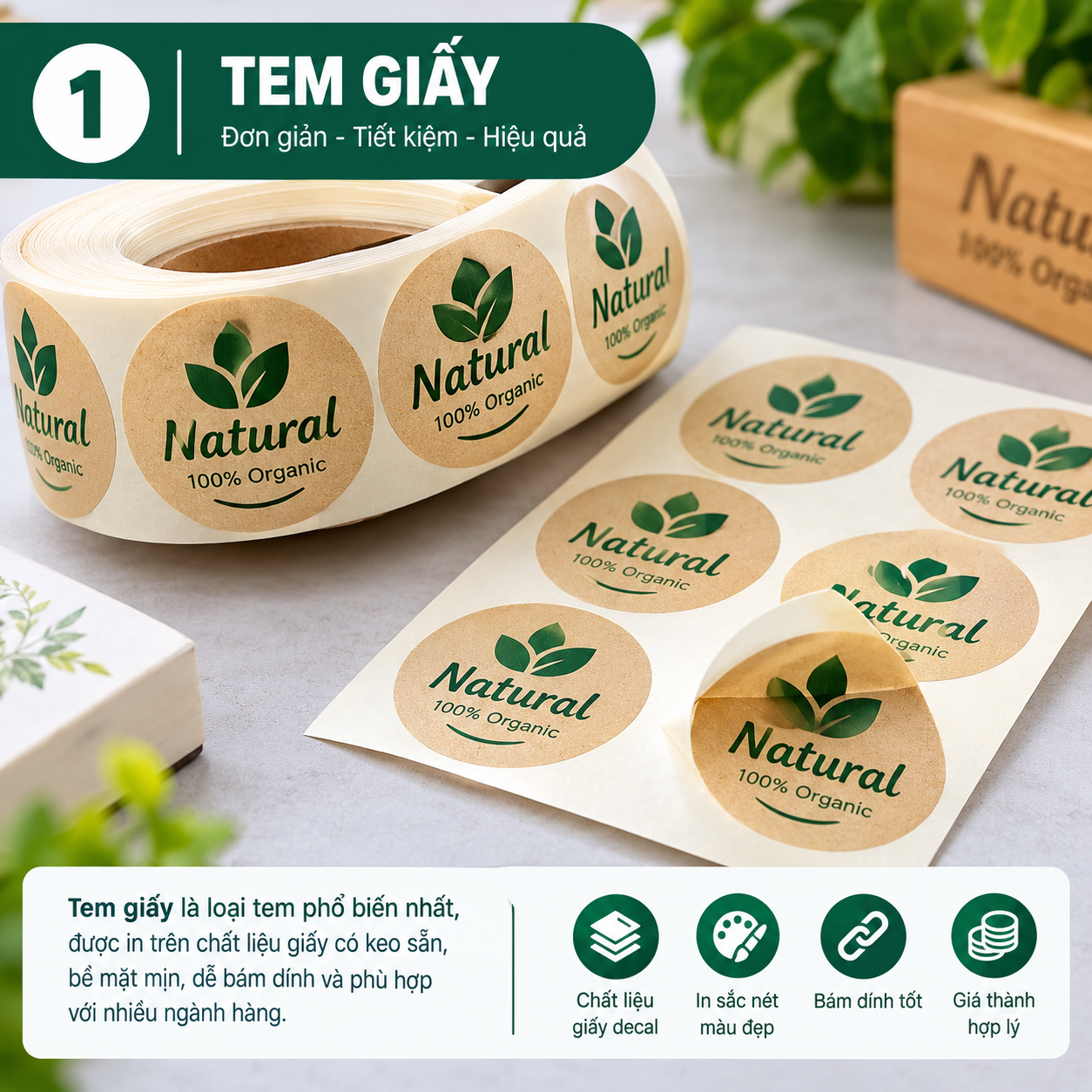 Cách chọn chất liệu phù hợp để in tem